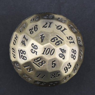 Coloured Solid 100D Metal Dice Set Dungeon y Dragon DND # RPG # COC