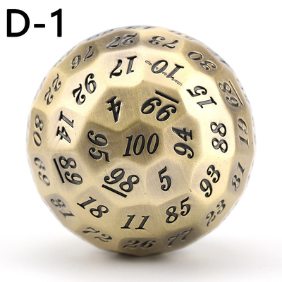 Coloured Solid 100D Metal Dice Set Dungeon y Dragon DND # RPG # COC