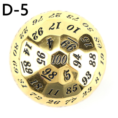 Coloured Solid 100D Metal Dice Set Dungeon y Dragon DND # RPG # COC