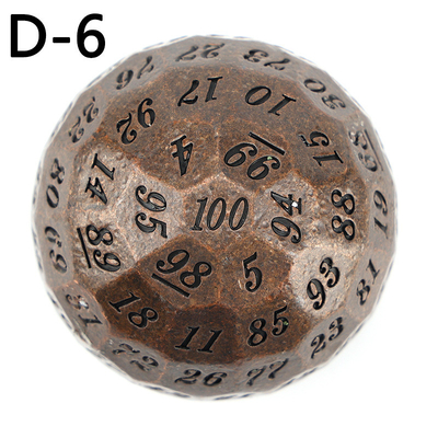 Coloured Solid 100D Metal Dice Set Dungeon y Dragon DND # RPG # COC