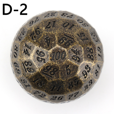Coloured Solid 100D Metal Dice Set Dungeon y Dragon DND # RPG # COC