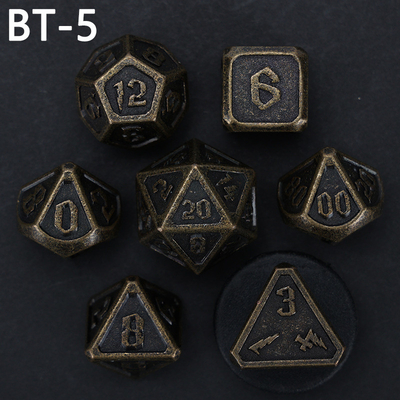 Juego de dados D20 de metal y plástico personalizado D &amp; D poliedro DND juego de dados RPG