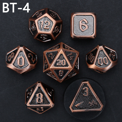Juego de dados D20 de metal y plástico personalizado D &amp; D poliedro DND juego de dados RPG