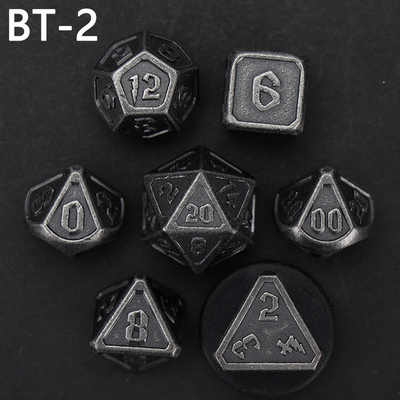 Juego de dados D20 de metal y plástico personalizado D &amp; D poliedro DND juego de dados RPG