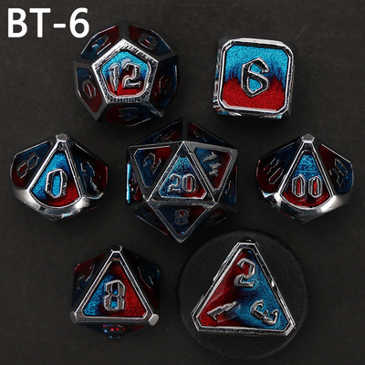 Juego de dados D20 de metal y plástico personalizado D &amp; D poliedro DND juego de dados RPG