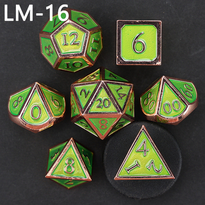 Juego de dados D20 de metal sólido personalizado D &amp; D poliedro DND juego de dados RPG