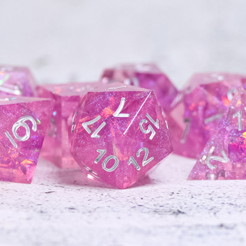 Aseado filo el material de cono de metal líquido de la resina de los dados para los juegos tableros