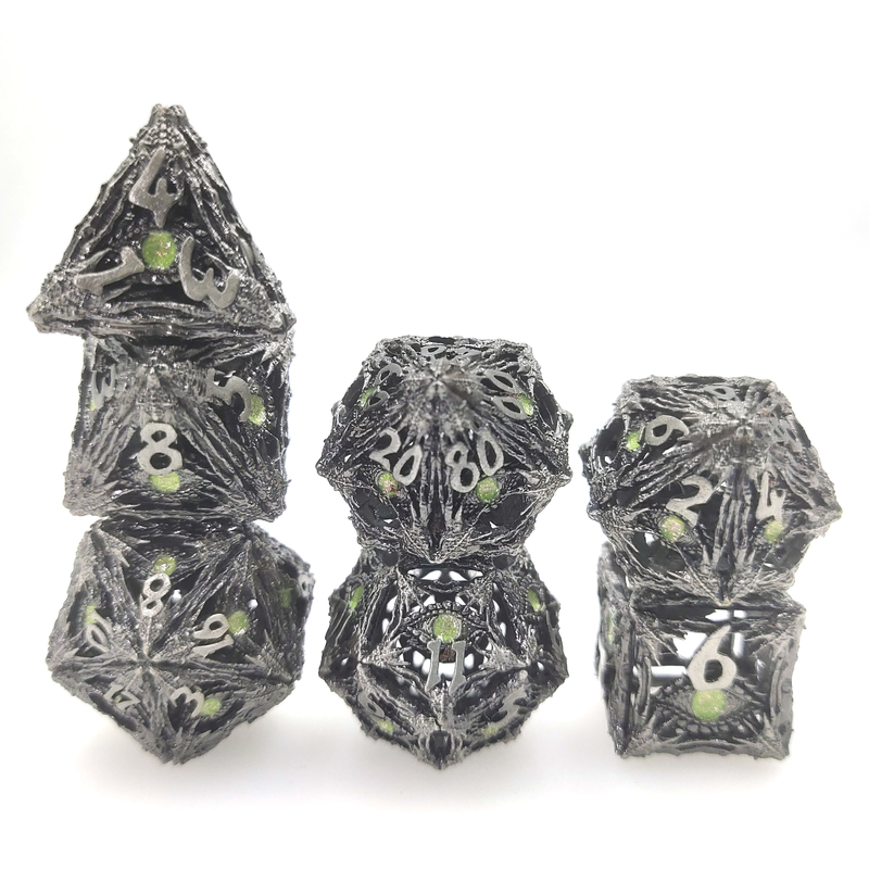 Dados de resina de borde resistente al desgaste portátil para Shadow Run Dungeons and Dragons RPG