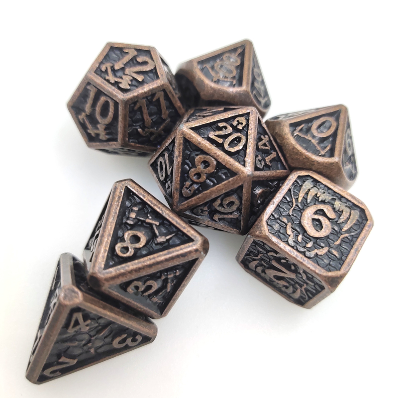 Desgaste agudo inodoro - los mini colores del metal resistente cortan el RPG del metal en cuadritos cortan Cuprum en cuadritos polihédrico
