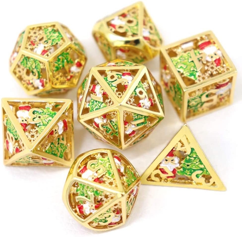 Navidad Hollow Multi Noodle Metales Dado Digital DND Dragón y mazmorra TRPG Multifasetado