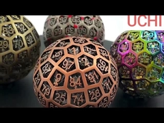 Dado de metal D100 (DND) RPG bolas de rodar bolas de escritorio multi-noodle dragón y mazmorra