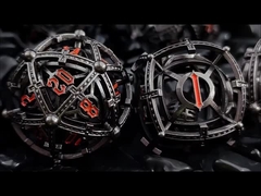 Perlas de sonido dados metálicos huecos DND dragón y mazmorra COC